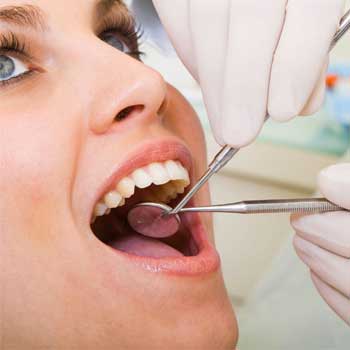 Image of woman at dentist
